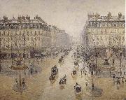 Paris-s opera house street, Camille Pissarro